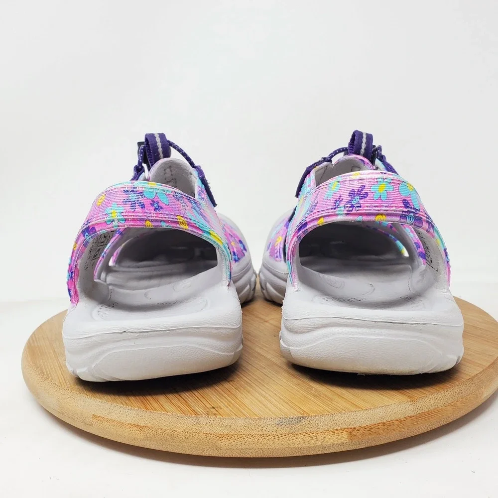 KEEN Sandals Kids 2 Purple Pink Blue Floral Water Sport Hiking Shoes Boys Girls